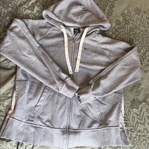 Nike Heather Gray Full-Zip Hoodie